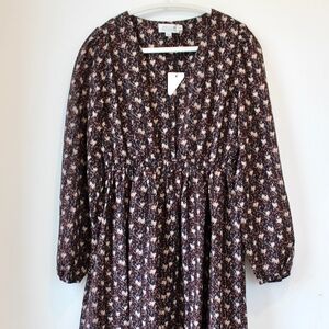Molly Bracken dress with a dark floral print